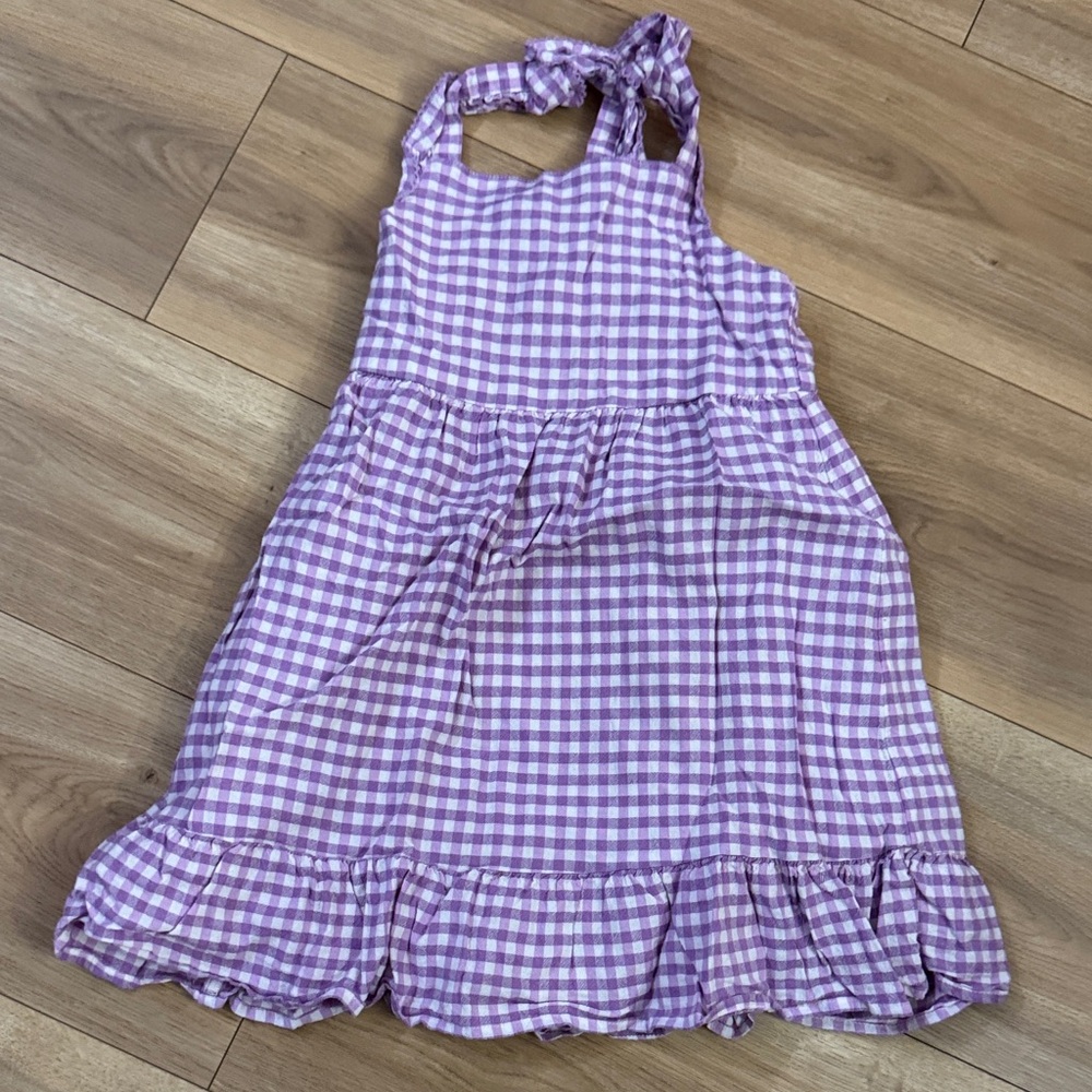 Cat & Jack Purple and White Dress